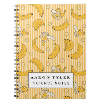 bananas pattern notebook