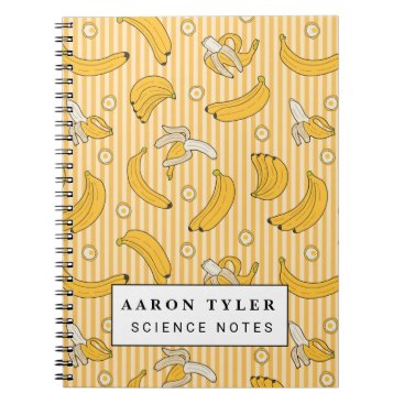 bananas pattern notebook