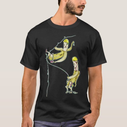 Bananas rock climbing T_Shirt
