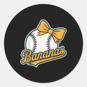 Bananas Shirts Last Name Personalized Gifts For Me Classic Round Sticker