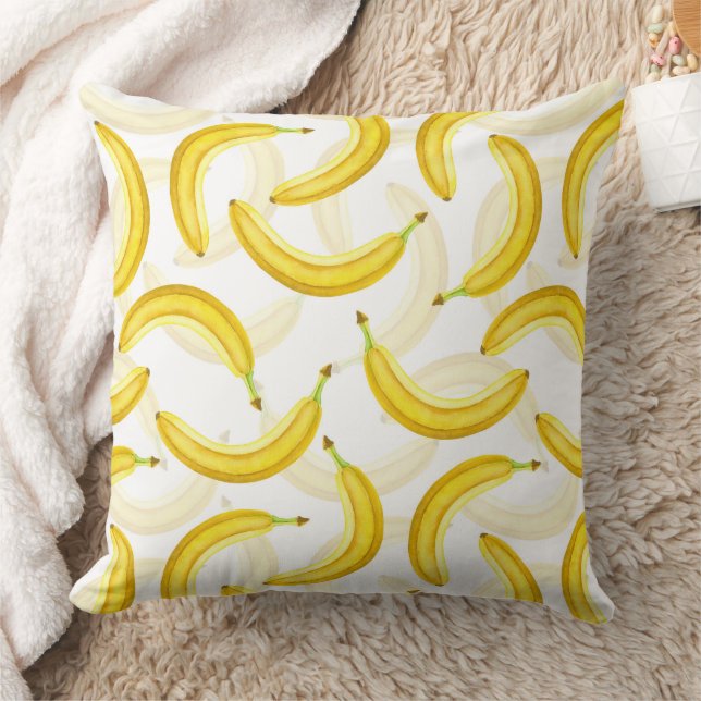 Bananas Throw Pillow (Blanket)