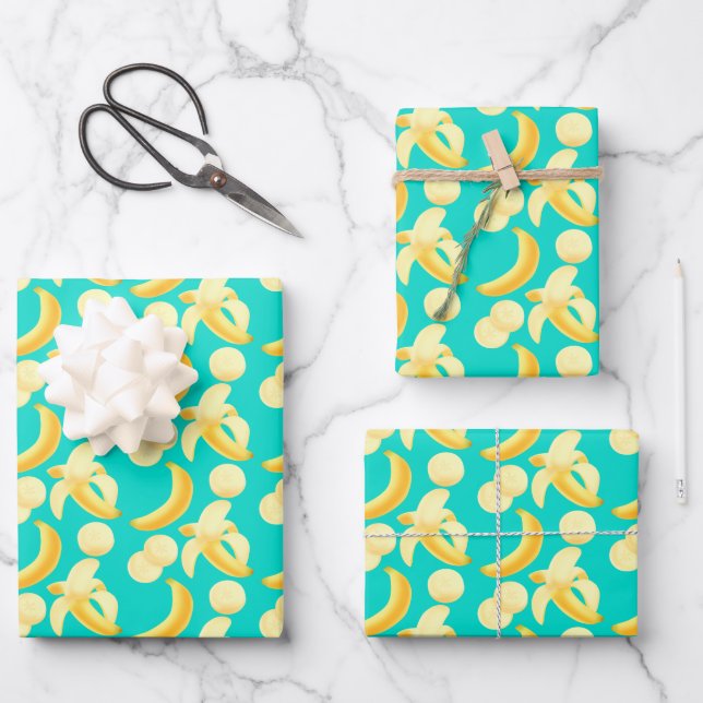 Bananas Wrapping Paper Sheets (Front)