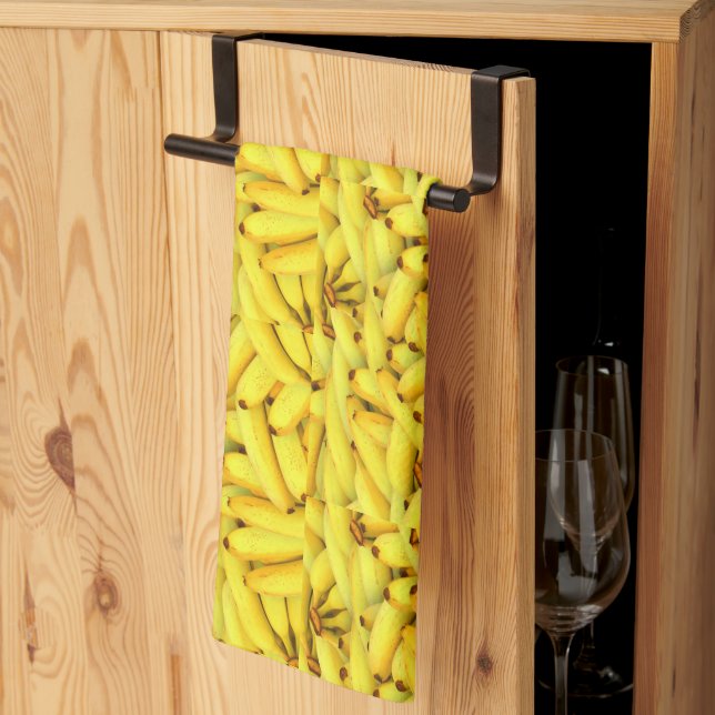 Bananas Yellow Kitchen Towel (Thirds Fold)