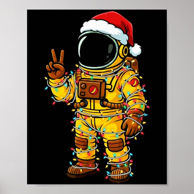 Bananaut Space Explorer - Christmas Astronaut Ligh Poster (Front)