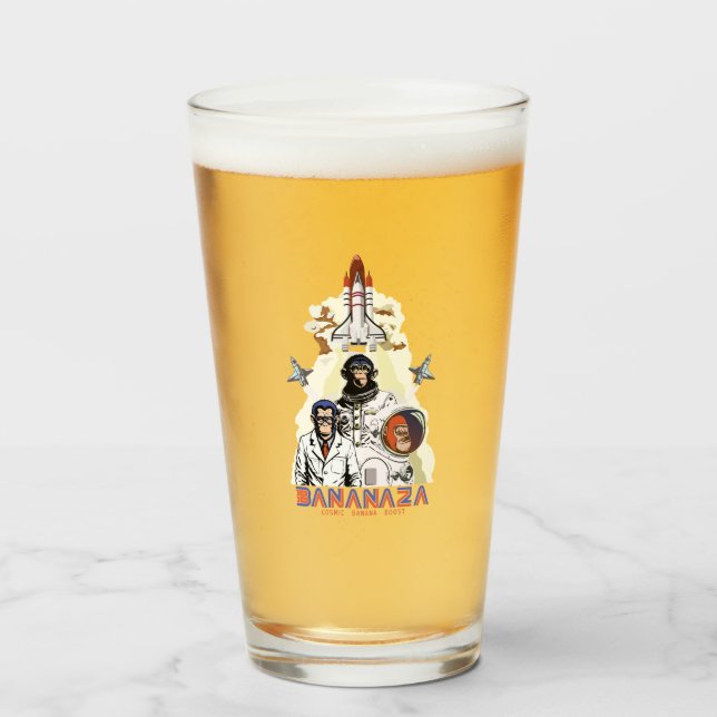 BANANAZA : Space Monkey Team Glass (Front Filled)