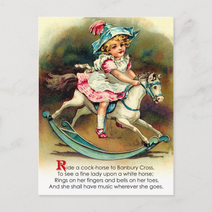 banbury-cross-nursery-rhyme-postcard-zazzle