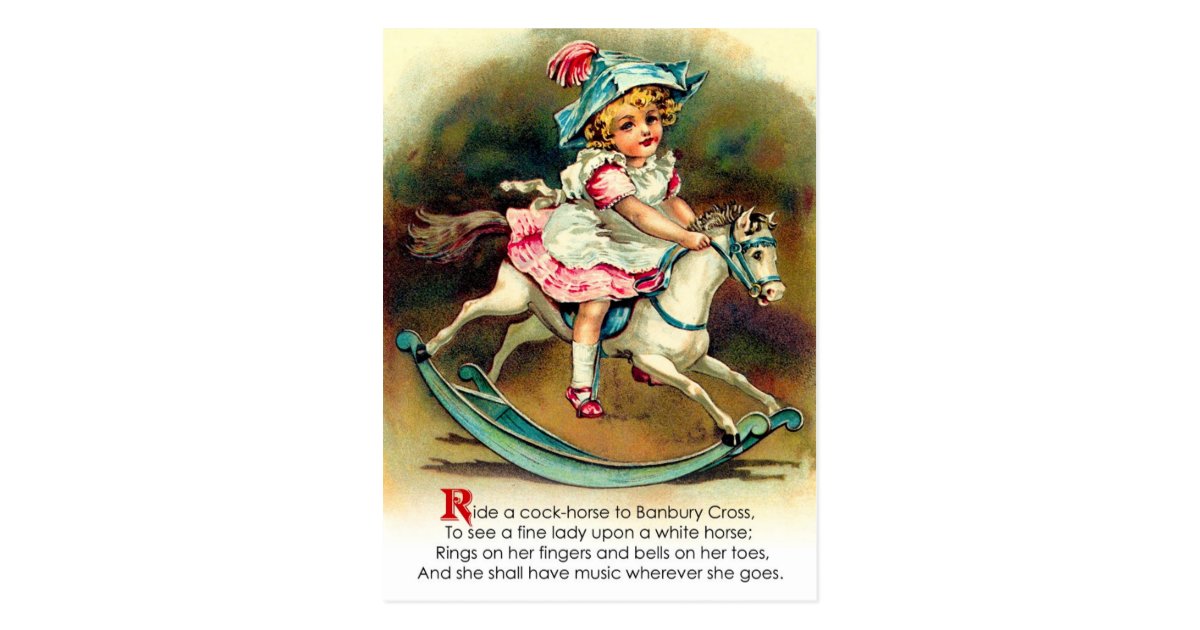 banbury-cross-nursery-rhyme-postcard-zazzle