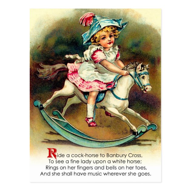 Banbury Cross Nursery Rhyme Postcard Zazzle