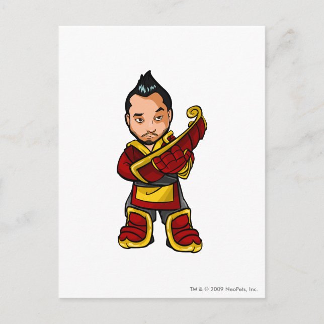 Bancha Ninja Shenkuu Staff Player Postcard (Front)