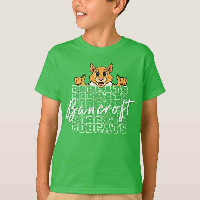 Bancroft Bobcats Bright Green T-Shirt (Front)