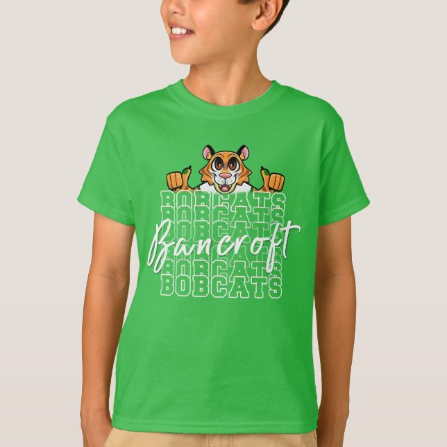 Bancroft Bobcats Bright Green T-Shirt (Front)