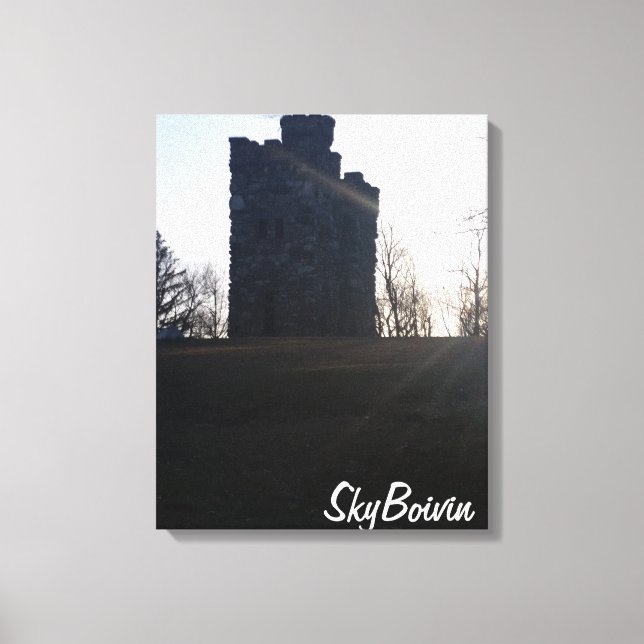 Bancroft towers at sunset canvas print (Front)