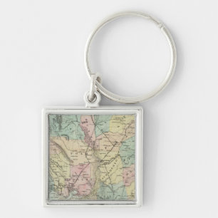 Bancroft's New Map Of Central California Keychain