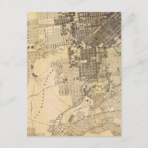 Bancroft's official Guide Map of San Francisco Postcard