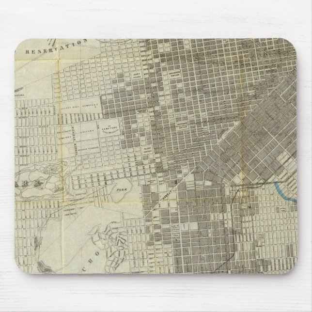 Bancroft's Official San Francisco City Map Mouse Pad (Front)