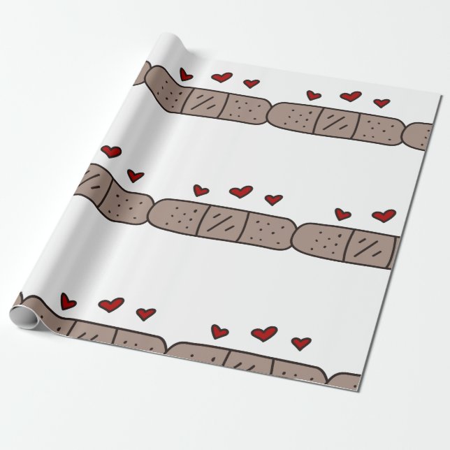 Band Aid Wrapping Paper (Unrolled)