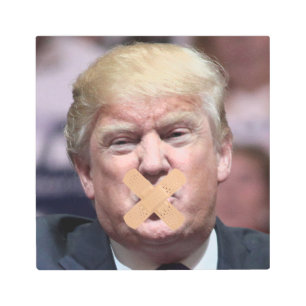 Band-aided Trump Metal Print