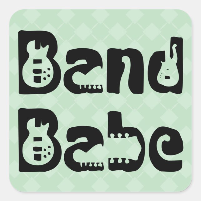 Band Babe Square Sticker (Front)