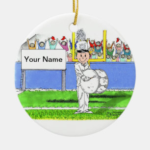 Band, Bass Drum - Male Ceramic Ornament