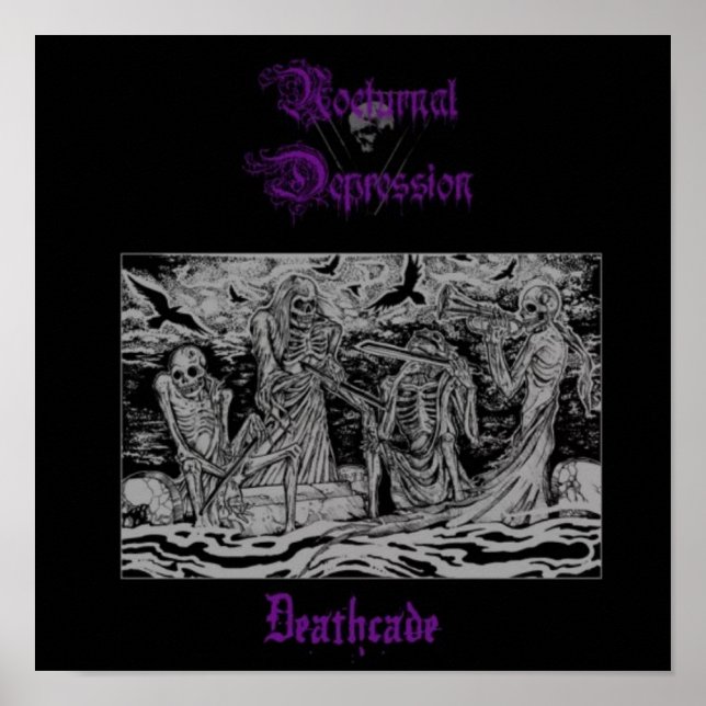 Band Black metal Death heavy thrash Goth Album Poster (Front)