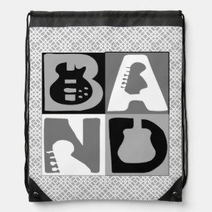 Band Blocks Drawstring Bag