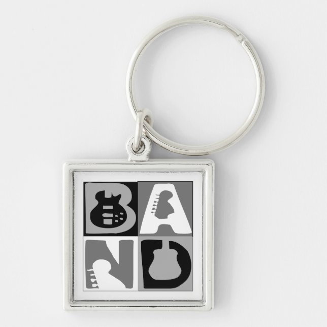 Band Blocks  Keychain (Front)