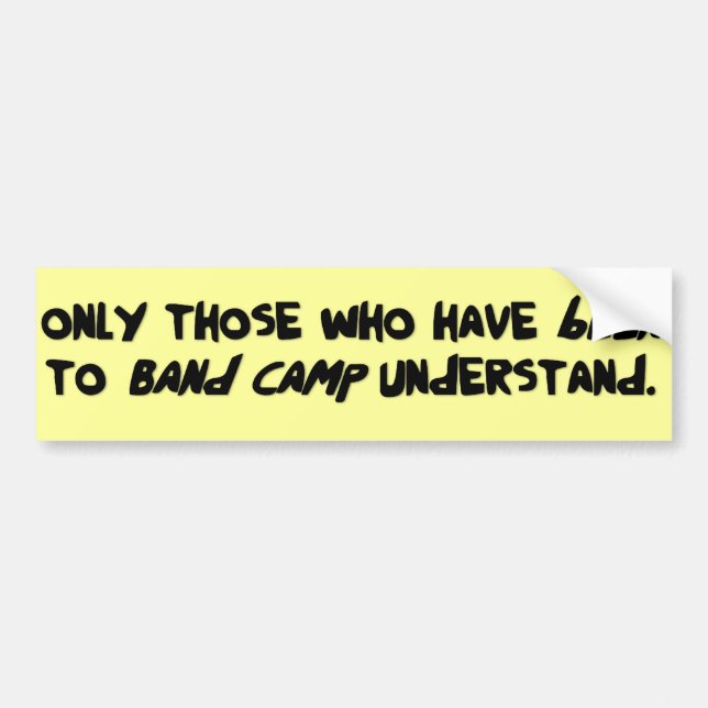 Band Camp Bumpersticker Bumper Sticker (Front)