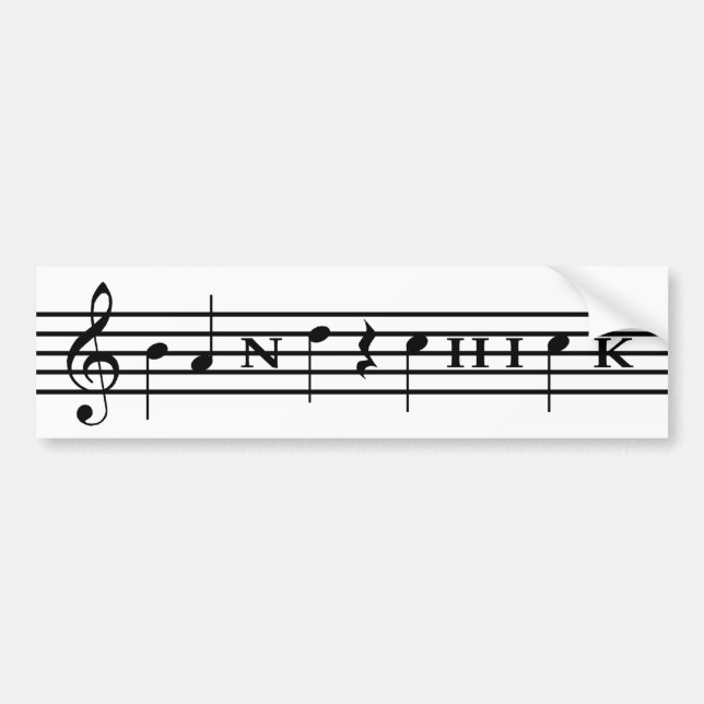 Band Chick Bumper Sticker (Front)