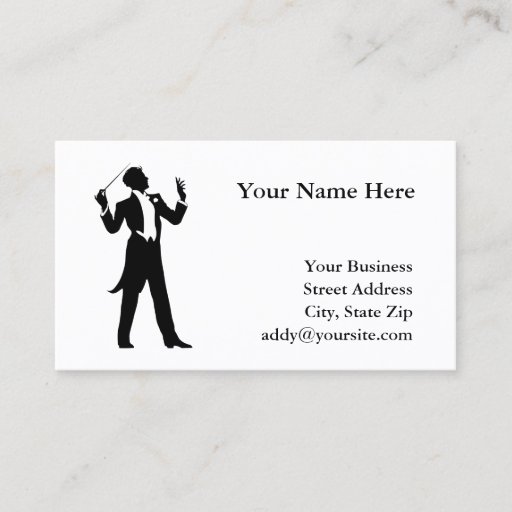 Customizable Band Conductor Business Card Templates