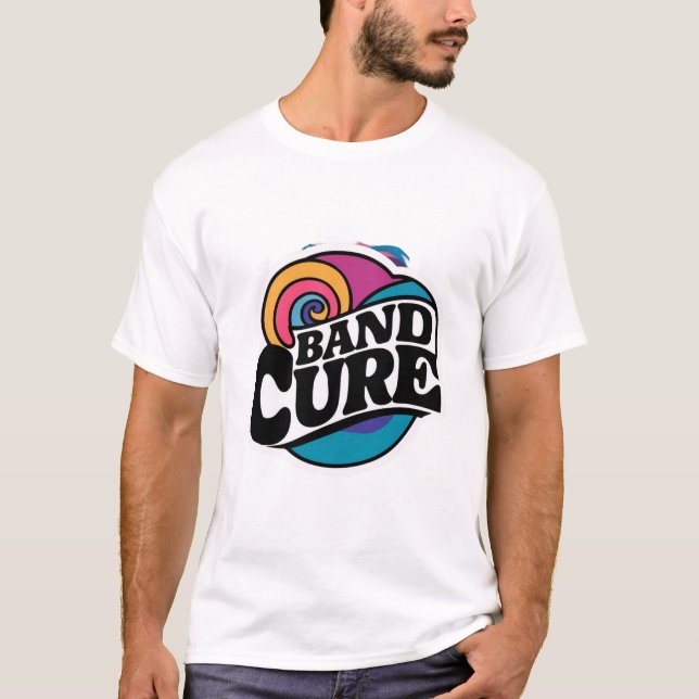 Band Cure Sticker T-Shirt (Front)
