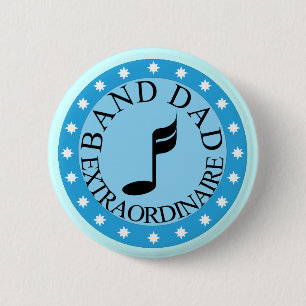Band Dad Gift Pinback Button