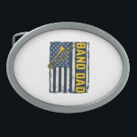 Band Dad Trombone American Flag Vintage Shirt Desi Belt Buckle<br><div class="desc">Band Dad Trombone American Flag Vintage Shirt Design_1</div>