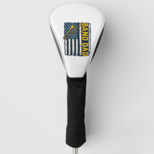 Band Dad Trombone American Flag Vintage Shirt Desi Golf Head Cover