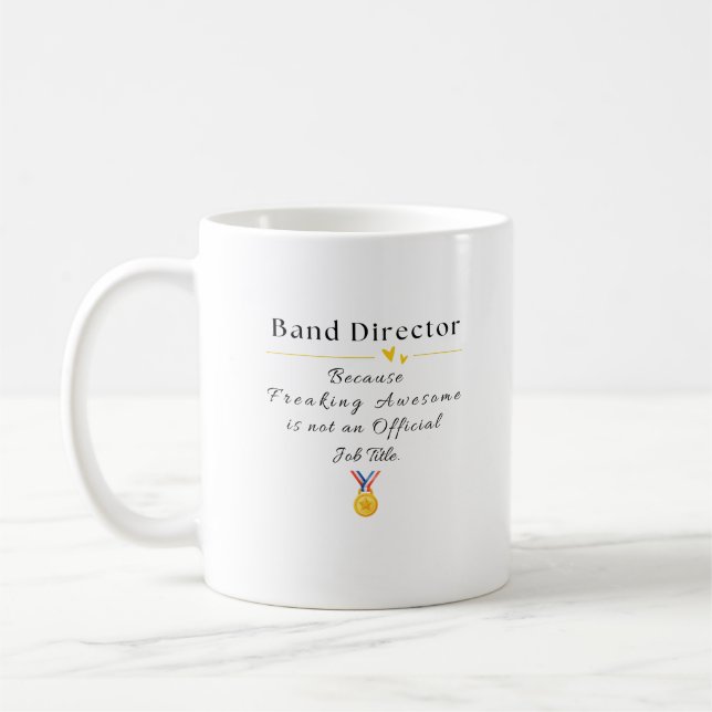Band Director Coffee Mug (Left)