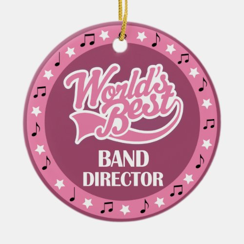 Band Director Gift For Her Ceramic Ornament