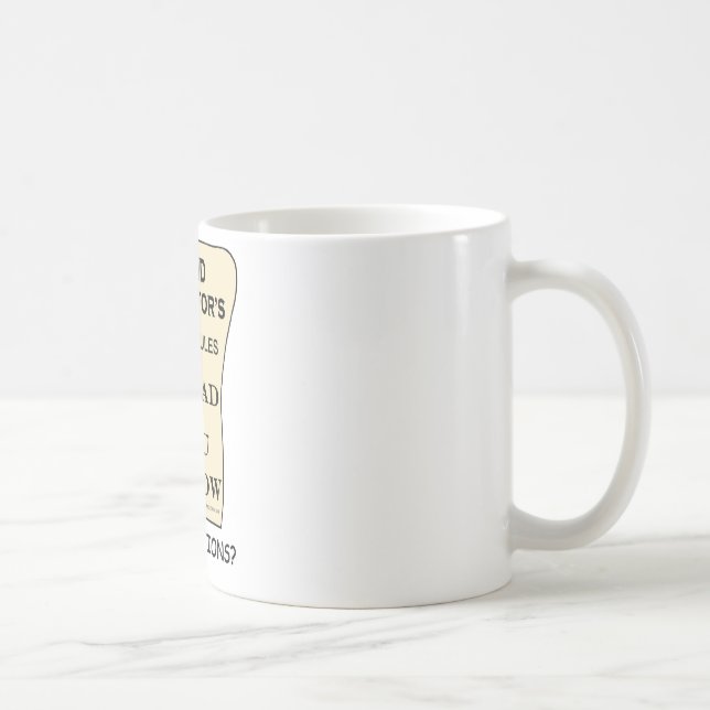 Band Director List Of Rules Coffee Mug (Right)