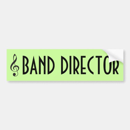 Band Director Music Bumper Sticker Gift
