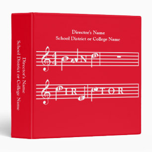 Band Director Personalized Gift Binder