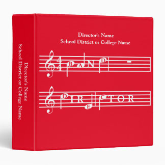 Band Director Personalized Gift Binder