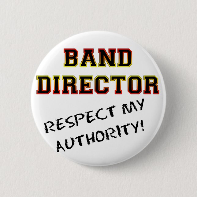 Band Director Pinback Button (Front)