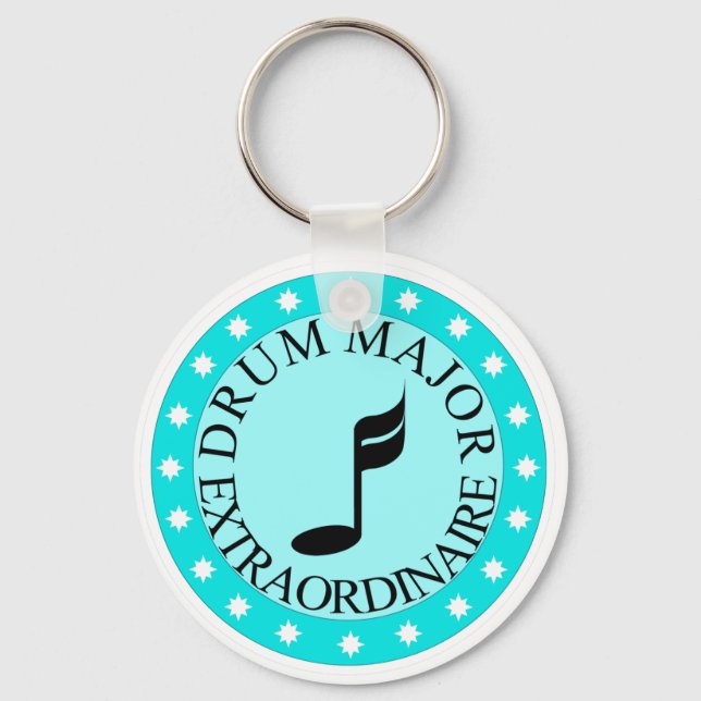 Band Drum Major Gift Keychain (Front)