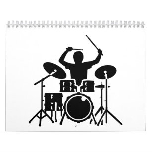 Band drummer drums calendar