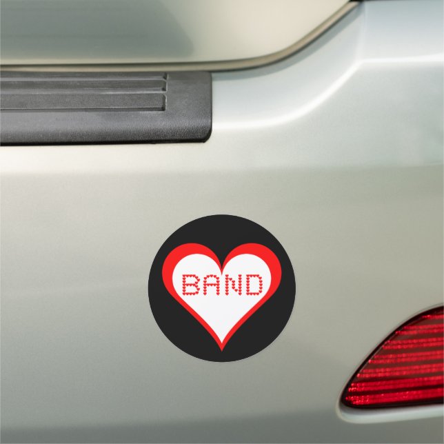 Band Hearts Car Magnet (In Situ)