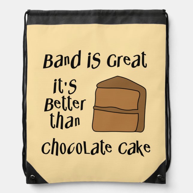 Band Is Great Drawstring Bag (Front)