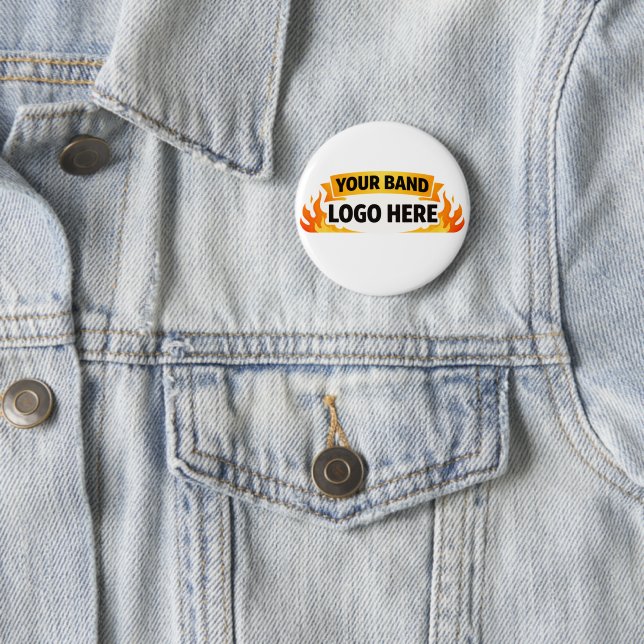 🎵 Band Merch Button | Custom Band Logo (In Situ)