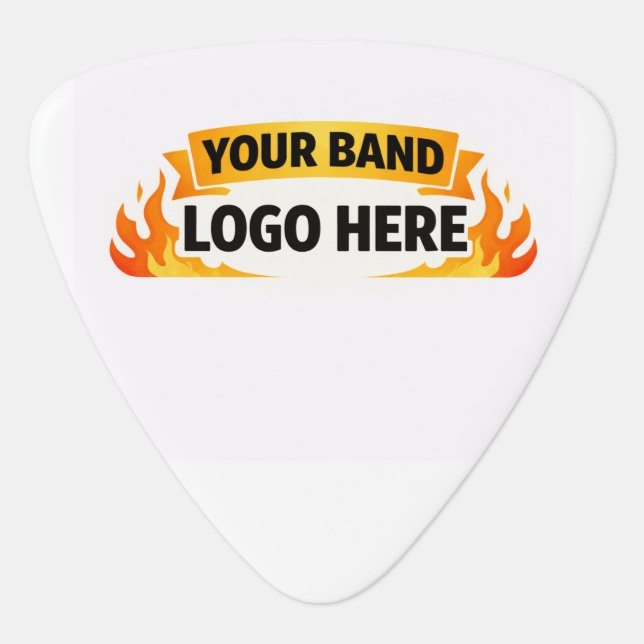 🎵 Band Merch Triangle Guitar Pick | Custom (Front)
