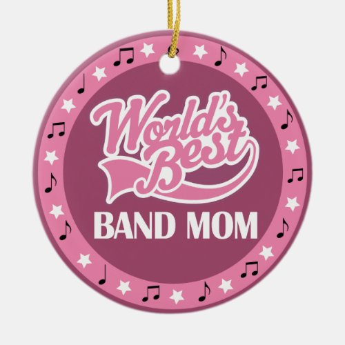 Band Mom Gift For Her Ceramic Ornament