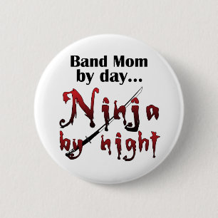 Band Mom Ninja Button