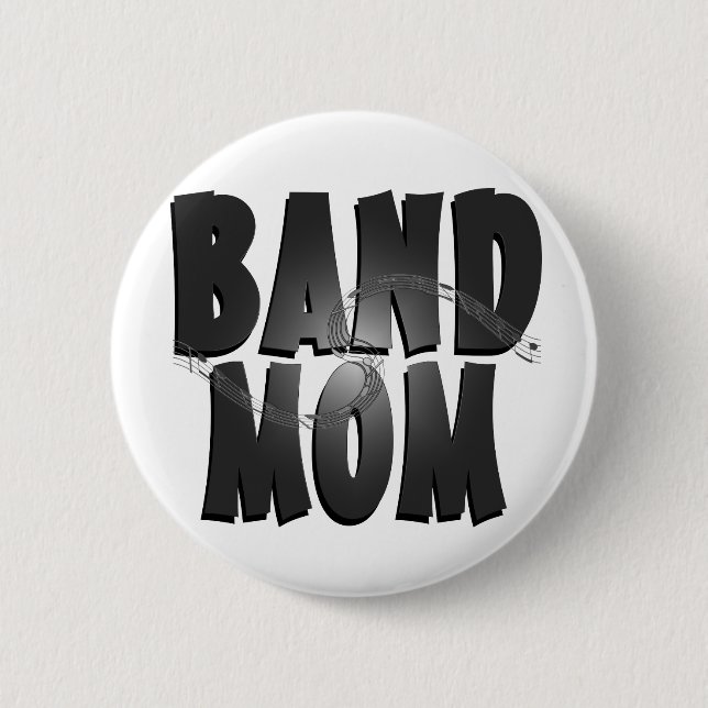 Band Mom Whimsical Button (Front)