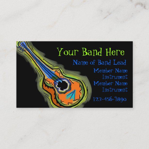 Band Business Cards Business Card Printing Zazzle